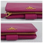 Prada 1M1225 Wallet Purple Saffiano Leather with Gold Hardware #RSCE-4 - Image 15