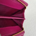 Prada 1M1225 Wallet Purple Saffiano Leather with Gold Hardware #RSCE-4 - Image 21