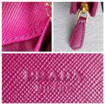 Prada 1M1225 Wallet Purple Saffiano Leather with Gold Hardware #RSCE-4 - Image 12
