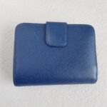 Prada Wallet Blue Saffiano Leather with Gold Hardware #RSLS-1 - Image 5