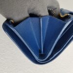 Prada Wallet Blue Saffiano Leather with Gold Hardware #RSLS-1 - Image 16