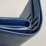 Prada Wallet Blue Saffiano Leather with Gold Hardware #RSLS-1 - Image 19