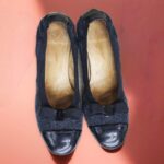 S Ferragamo Flat Size 7 Black Patent Leather Shoes #RTCE-5