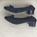 S Ferragamo Flat Size 7 Black Patent Leather Shoes #RTCE-5 - Image 5