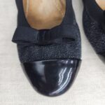 S Ferragamo Flat Size 7 Black Patent Leather Shoes #RTCE-5 - Image 3