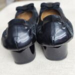 S Ferragamo Flat Size 7 Black Patent Leather Shoes #RTCE-5 - Image 8
