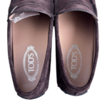 Tods Loafer Size 7.5 Dark Brown Suede Leather Shoes #RSLY-128 - Image 3
