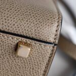 Valextra Side Mini Tundra Green Millepunte Calf Leather with Gold Hardware #RTYC-5 - Image 15