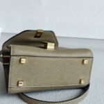 Valextra Side Mini Tundra Green Millepunte Calf Leather with Gold Hardware #RTYC-5 - Image 13