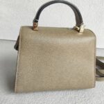 Valextra Side Mini Tundra Green Millepunte Calf Leather with Gold Hardware #RTYC-5 - Image 8