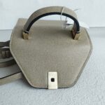 Valextra Side Mini Tundra Green Millepunte Calf Leather with Gold Hardware #RTYC-5 - Image 2