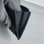 YSL Cassandre Card Case Black Leather with Gold Hardware #RTCS-3 - Image 4