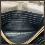 YSL Cassandre Wallet On Chain Gold Leather with Gold Hardware #RTKL-2 - Image 25