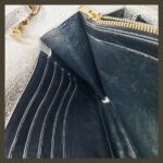 YSL Cassandre Wallet On Chain Gold Leather with Gold Hardware #RTKL-2 - Image 24