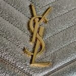 YSL Cassandre Wallet On Chain Gold Leather with Gold Hardware #RTKL-2 - Image 20