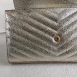 YSL Cassandre Wallet On Chain Gold Leather with Gold Hardware #RTKL-2 - Image 12