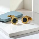 Bvlgari Cufflinks 18k Yellow Gold Jewellery #RTSK-7