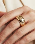 Bvlgari Monologo Ring 18kYellow Gold Jewellery #RTSK-6 - Image 9