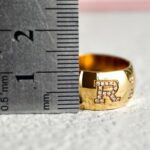 Bvlgari Monologo Ring 18kYellow Gold Jewellery #RTSK-6 - Image 8