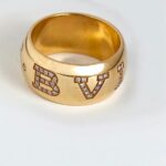 Bvlgari Monologo Ring 18kYellow Gold Jewellery #RTSK-6 - Image 2