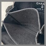 Chanel Boy Card Holder /Coin Purse Black Grained Calfskin with Ruthenium Hardware #RTOO-5 - Image 17