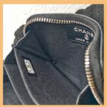 Chanel Boy Card Holder /Coin Purse Black Grained Calfskin with Ruthenium Hardware #RTOO-5 - Image 18