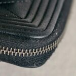 Chanel Boy Card Holder /Coin Purse Black Grained Calfskin with Ruthenium Hardware #RTOO-5 - Image 11