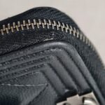 Chanel Boy Card Holder /Coin Purse Black Grained Calfskin with Ruthenium Hardware #RTOO-5 - Image 9