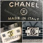 Chanel Boy Card Holder /Coin Purse Black Grained Calfskin with Ruthenium Hardware #RTOO-5 - Image 13