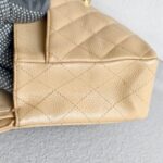 Chanel Classic 11.12 /Medium Double Flap Beige Grained Calfskin with Gold Hardware #RTSL-2 - Image 10