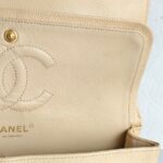 Chanel Classic 11.12 /Medium Double Flap Beige Grained Calfskin with Gold Hardware #RTSL-2 - Image 26