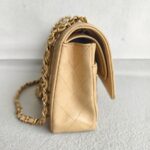 Chanel Classic 11.12 /Medium Double Flap Beige Grained Calfskin with Gold Hardware #RTSL-2 - Image 7