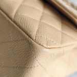 Chanel Classic 11.12 /Medium Double Flap Beige Grained Calfskin with Gold Hardware #RTSL-2 - Image 14