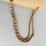 Chanel Classic 11.12 /Medium Double Flap Beige Grained Calfskin with Gold Hardware #RTSL-2 - Image 18