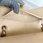 Chanel Classic 11.12 /Medium Double Flap Beige Grained Calfskin with Gold Hardware #RTSL-2 - Image 32