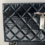Chanel Flap Bag Black Patent Leather with Silver Hardware #RTYK-1 - Image 12