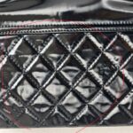 Chanel Flap Bag Black Patent Leather with Silver Hardware #RTYK-1 - Image 10