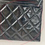 Chanel Flap Bag Black Patent Leather with Silver Hardware #RTYK-1 - Image 11