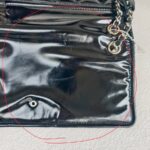 Chanel Flap Bag Black Patent Leather with Silver Hardware #RTYK-1 - Image 5