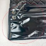 Chanel Flap Bag Black Patent Leather with Silver Hardware #RTYK-1 - Image 4