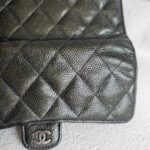 Chanel Flap Wallet Dark Olive Green Grained Calfskin with Ruthenium Hardware #RTYO-1 - Image 4