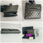 Chanel Flap Wallet Dark Olive Green Grained Calfskin with Ruthenium Hardware #RTYO-1 - Image 2