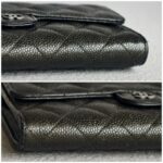 Chanel Flap Wallet Dark Olive Green Grained Calfskin with Ruthenium Hardware #RTYO-1 - Image 10