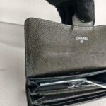 Chanel Flap Wallet Dark Olive Green Grained Calfskin with Ruthenium Hardware #RTYO-1 - Image 12