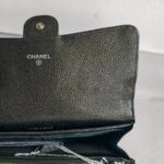 Chanel Flap Wallet Dark Olive Green Grained Calfskin with Ruthenium Hardware #RTYO-1 - Image 13