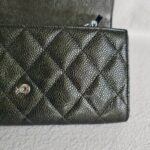 Chanel Flap Wallet Dark Olive Green Grained Calfskin with Ruthenium Hardware #RTYO-1 - Image 15