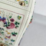 Christian Dior Lady Dior Mini Limited Edition White Leather with Gold Hardware #RTLC-4 - Image 16