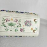 Christian Dior Lady Dior Mini Limited Edition White Leather with Gold Hardware #RTLC-4 - Image 12