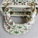 Christian Dior Lady Dior Mini Limited Edition White Leather with Gold Hardware #RTLC-4 - Image 17