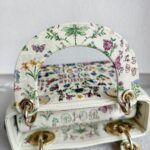 Christian Dior Lady Dior Mini Limited Edition White Leather with Gold Hardware #RTLC-4 - Image 20
